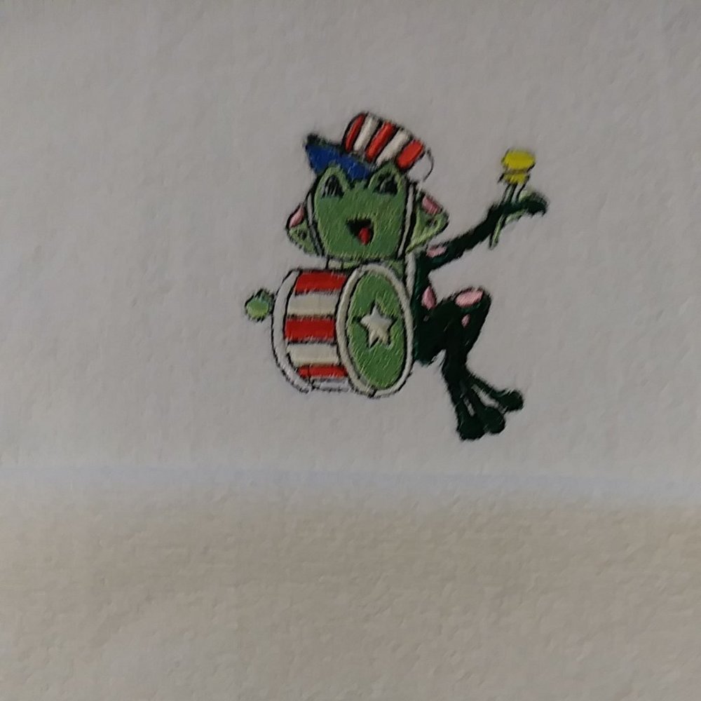 Fingertip Towels 1888 Mills Fringed 100% Cotton Patriotic design 2